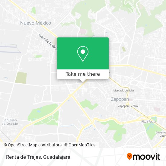 Mapa de Renta de Trajes