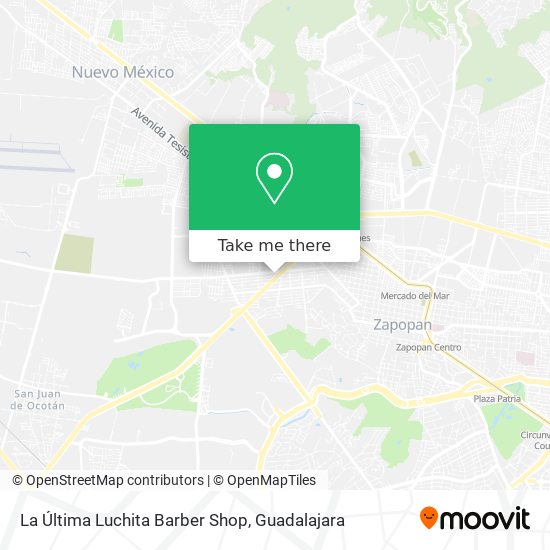 Mapa de La Última Luchita Barber Shop