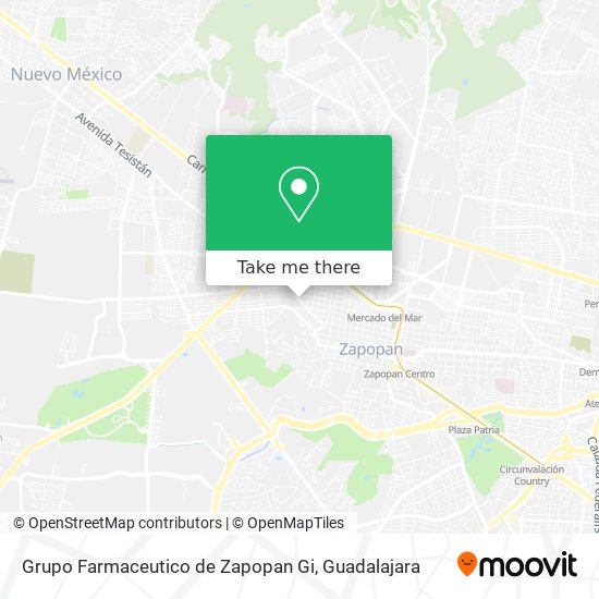 Mapa de Grupo Farmaceutico de Zapopan Gi
