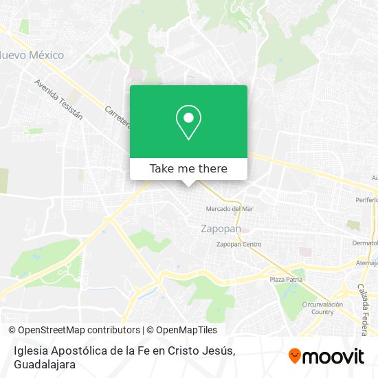 Iglesia Apostólica de la Fe en Cristo Jesús map