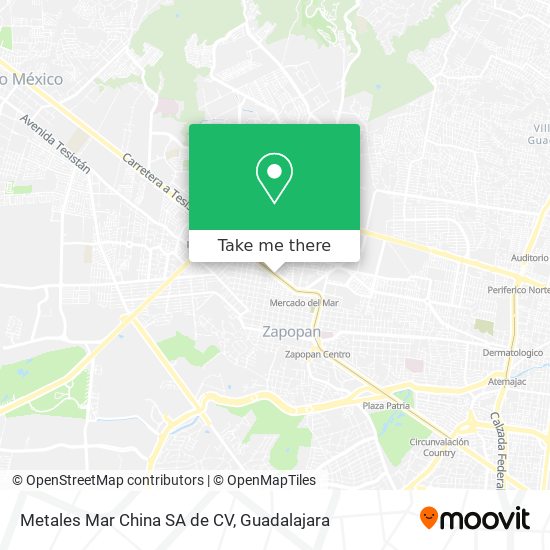 Metales Mar China SA de CV map