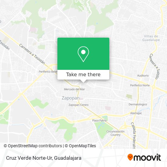 Cruz Verde Norte-Ur map