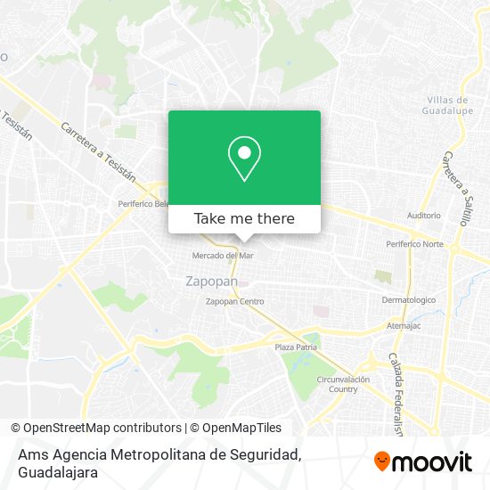 Mapa de Ams Agencia Metropolitana de Seguridad