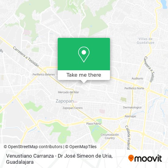 Mapa de Venustiano Carranza - Dr José Simeon de Uria