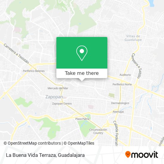 Mapa de La Buena Vida Terraza