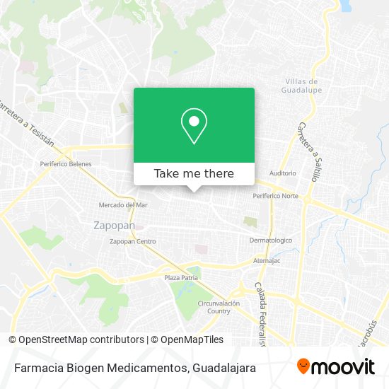 Farmacia Biogen Medicamentos map