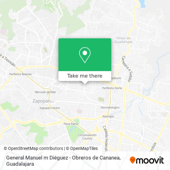 General Manuel m Diéguez - Obreros de Cananea map
