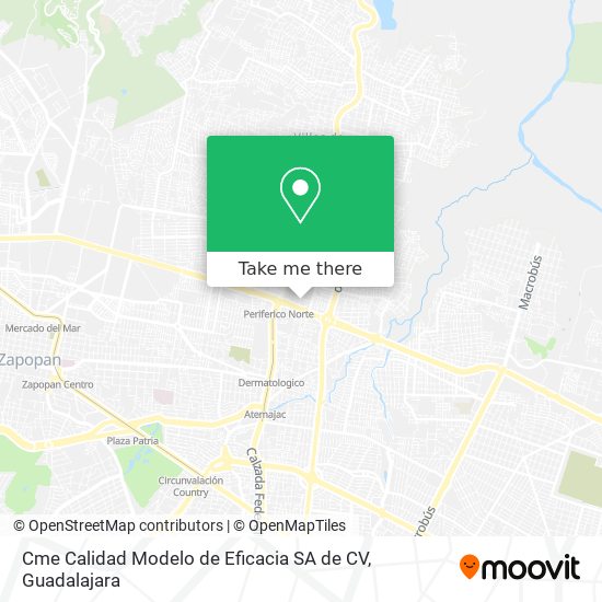 Cme Calidad Modelo de Eficacia SA de CV map