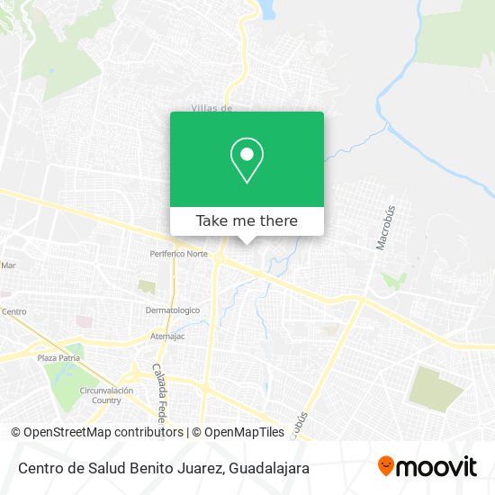 Mapa de Centro de Salud Benito Juarez