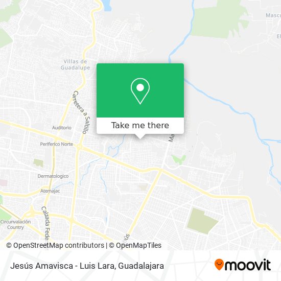 Mapa de Jesús Amavisca - Luis Lara