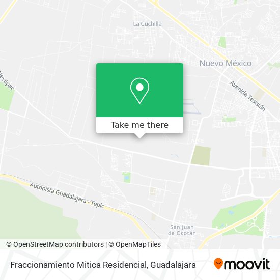 Fraccionamiento Mitica Residencial map
