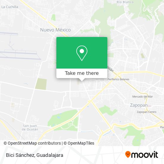 Mapa de Bici Sánchez