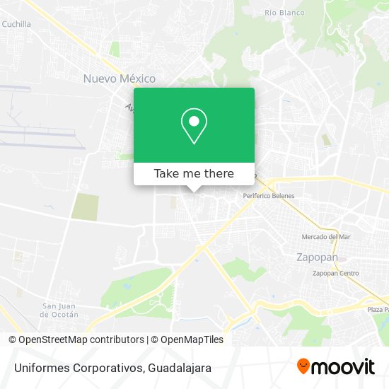 Uniformes Corporativos map