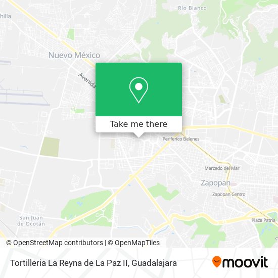 Mapa de Tortilleria La Reyna de La Paz II