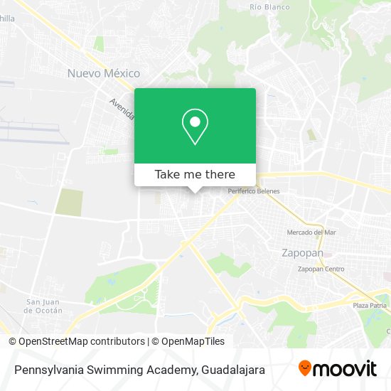 Mapa de Pennsylvania Swimming Academy