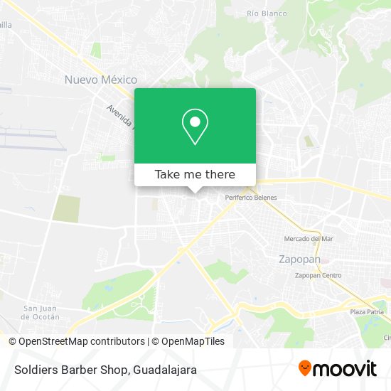 Soldiers Barber Shop map