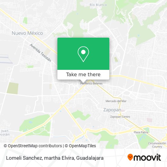 Mapa de Lomeli Sanchez, martha Elvira