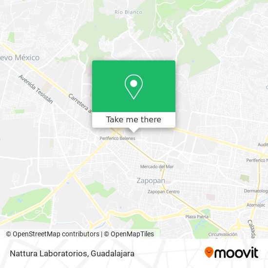 Nattura Laboratorios map