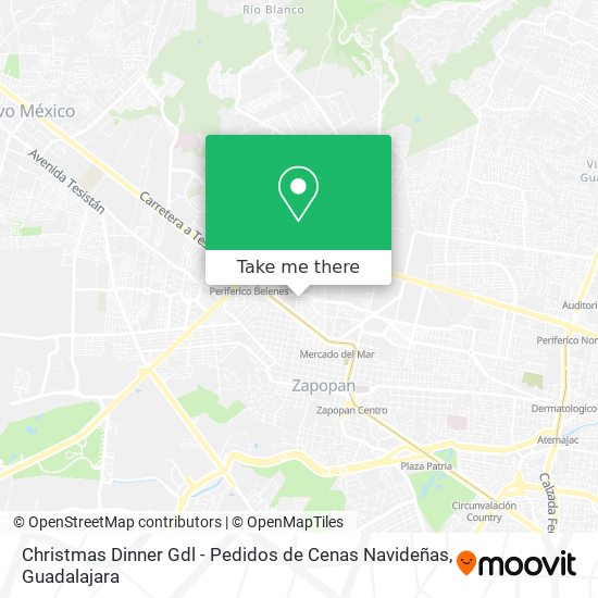 Christmas Dinner Gdl - Pedidos de Cenas Navideñas map