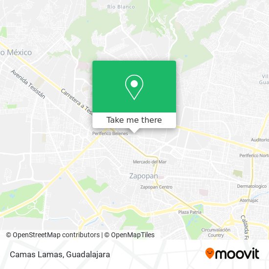 Mapa de Camas Lamas