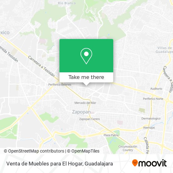 Venta de Muebles para El Hogar map