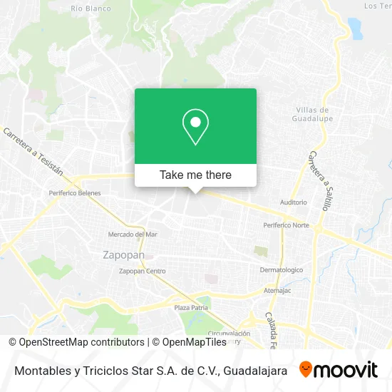 Montables y Triciclos Star S.A. de C.V. map