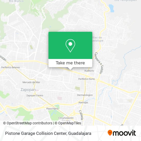 Pistone Garage Collision Center map