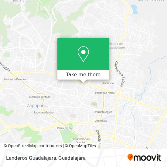 Mapa de Landeros Guadalajara