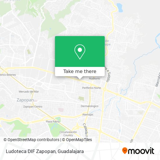 Ludoteca DIF Zapopan map