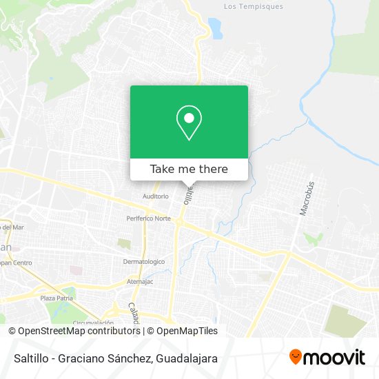 Saltillo - Graciano Sánchez map