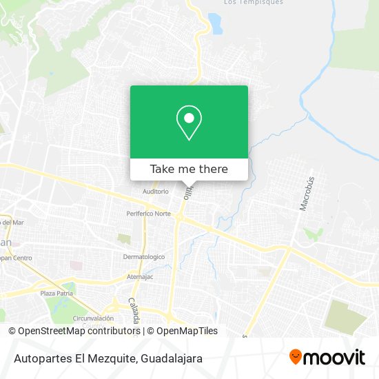 Autopartes El Mezquite map