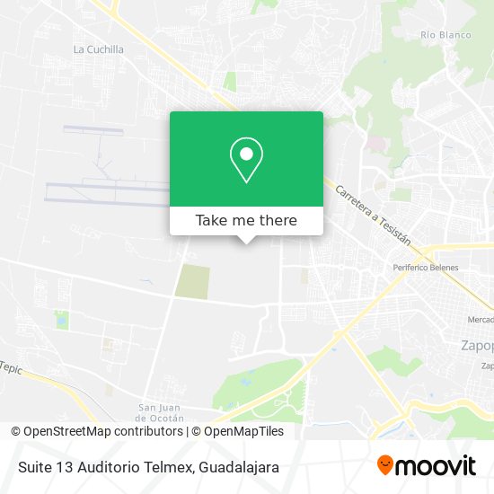 Mapa de Suite 13 Auditorio Telmex