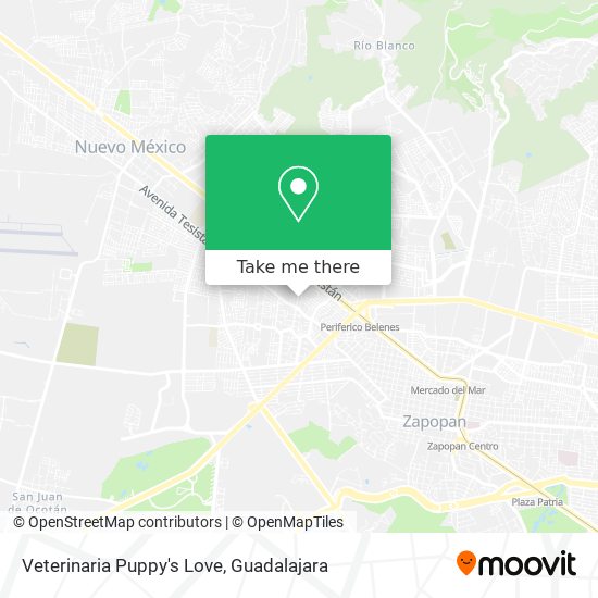 Mapa de Veterinaria Puppy's Love