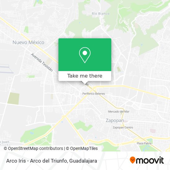 Arco Iris - Arco del Triunfo map