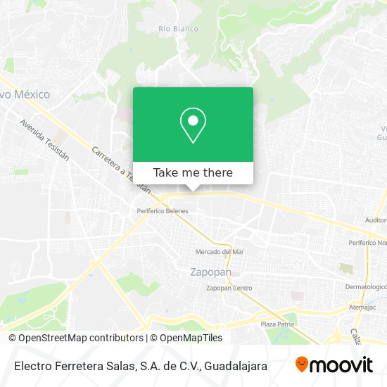 Mapa de Electro Ferretera Salas, S.A. de C.V.