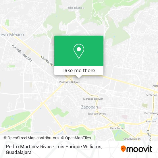 Pedro Martínez Rivas - Luis Enrique Williams map