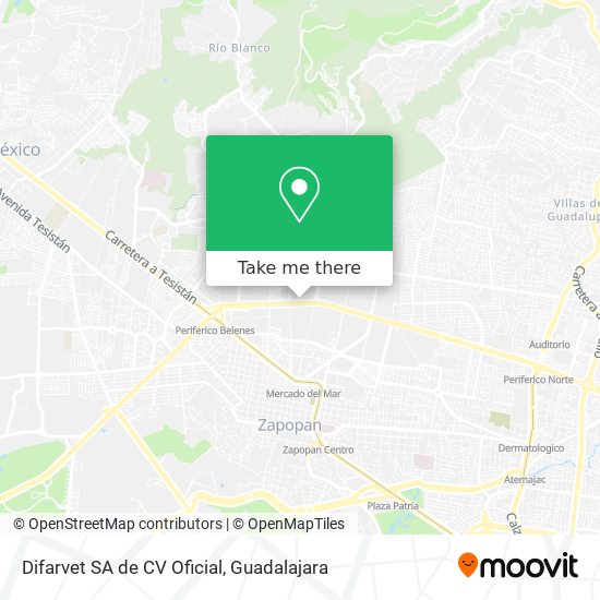 Difarvet SA de CV Oficial map