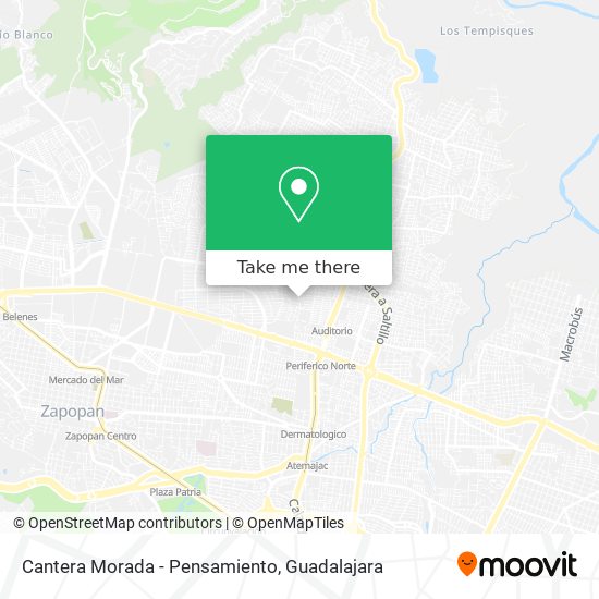 Cantera Morada - Pensamiento map