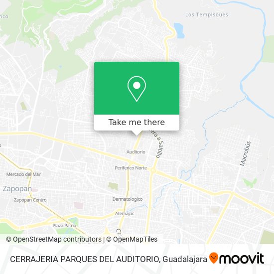 CERRAJERIA PARQUES DEL AUDITORIO map