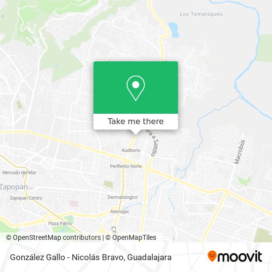 González Gallo - Nicolás Bravo map