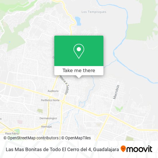 Las Mas Bonitas de Todo El Cerro del 4 map