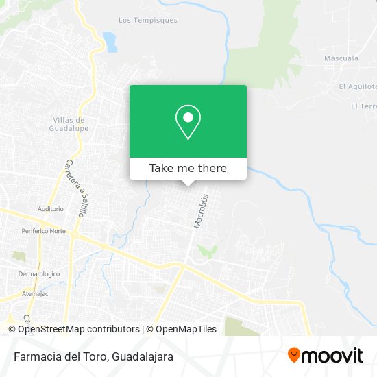 Farmacia del Toro map