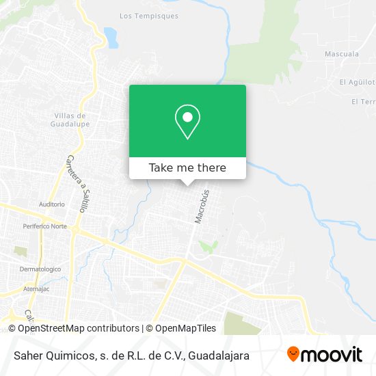 Mapa de Saher Quimicos, s. de R.L. de C.V.
