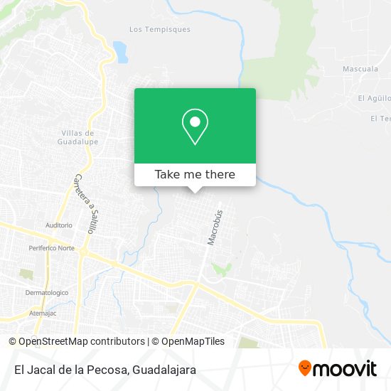 El Jacal de la Pecosa map