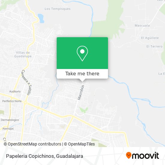 Papeleria Copichinos map