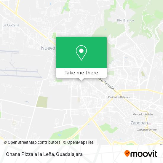 Ohana Pizza a la Leña map