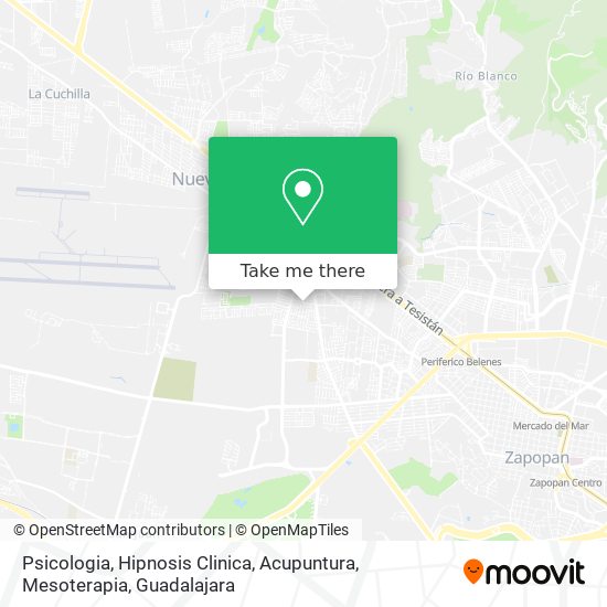 Psicologia, Hipnosis Clinica, Acupuntura, Mesoterapia map