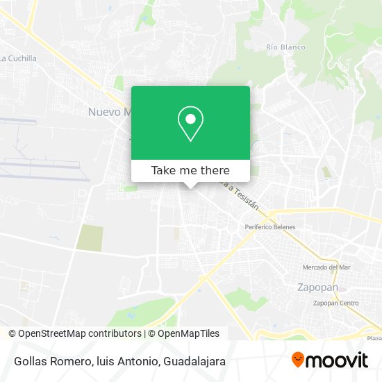 Gollas Romero, luis Antonio map