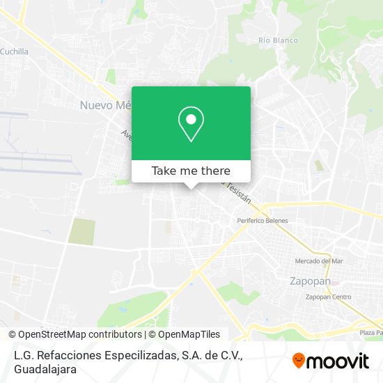 Mapa de L.G. Refacciones Especilizadas, S.A. de C.V.