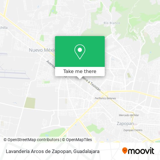 Mapa de Lavandería Arcos de Zapopan